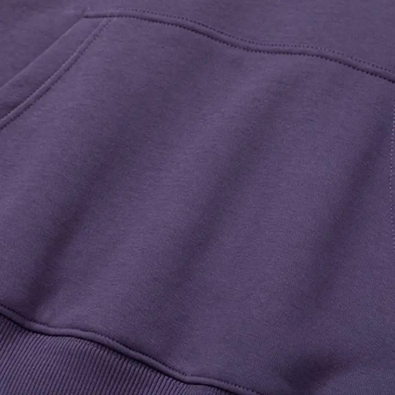 Fleece lined Letter Printing Hoodie-6