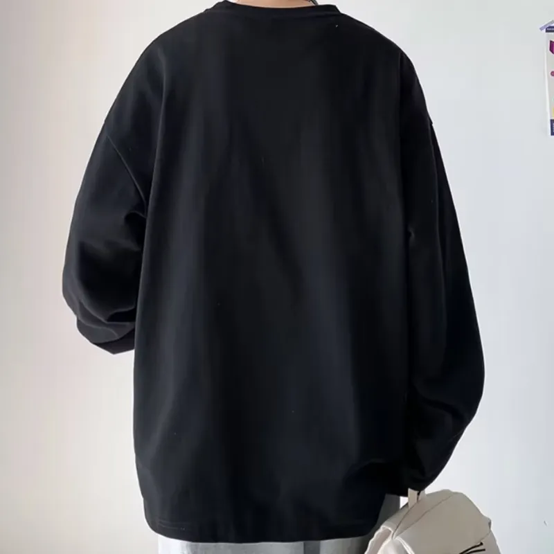 Versatile Smiley Face Long Sleeve T Shirt-1