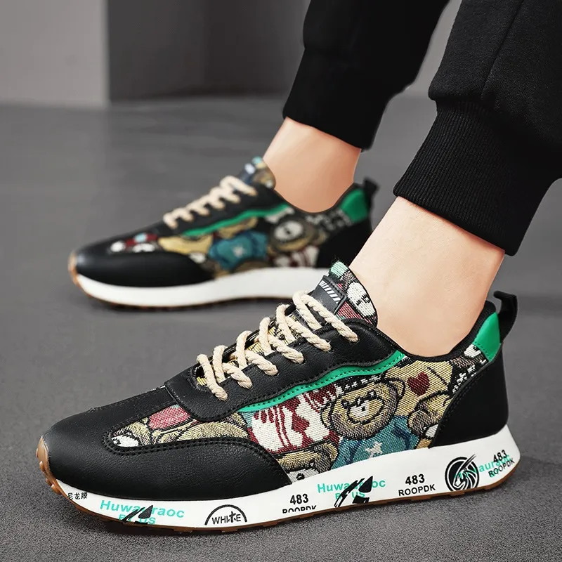 Sporty Breathable Skateboarding Shoes-9