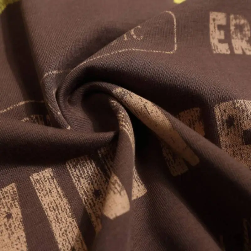 Retro Maillard Stitching T Shirt-5