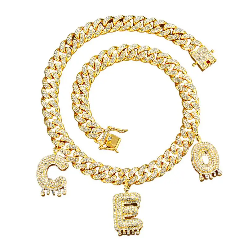 Hip Hop Trendy Letter Necklace-4