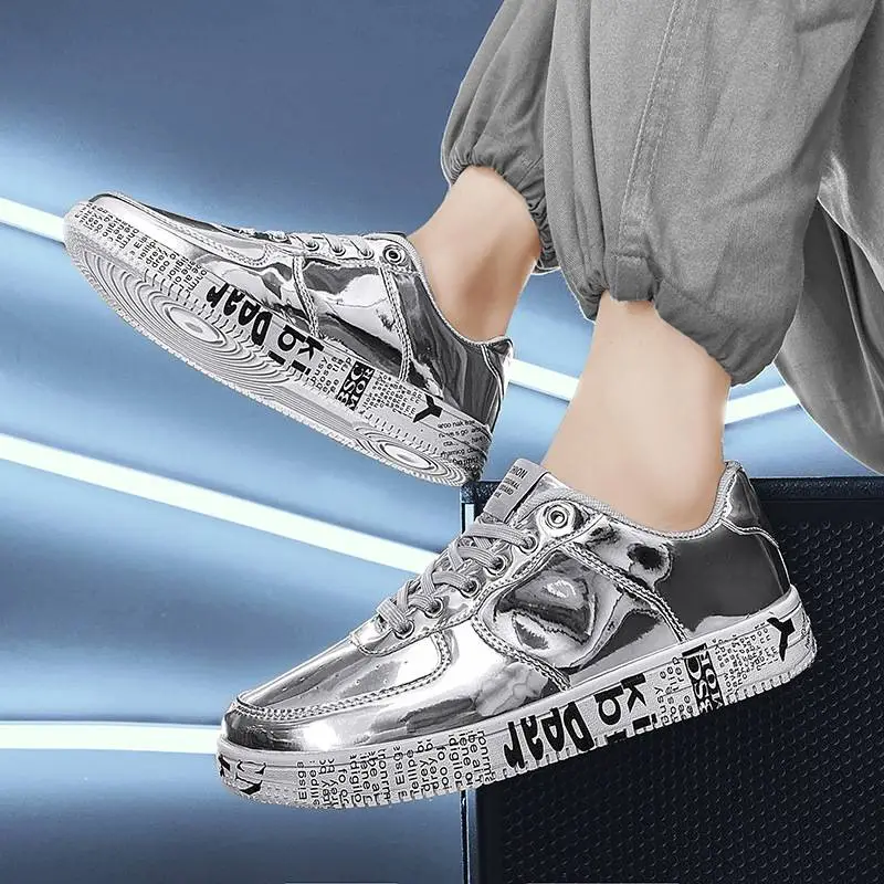 Trendy Casual Leather Skateboarding Shoes-6