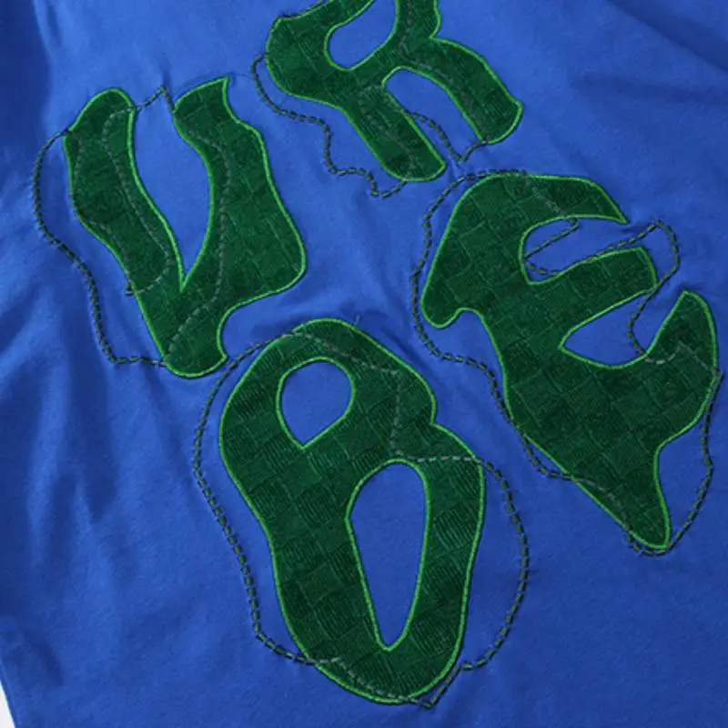 Retro Plush Flocking T Shirt-5