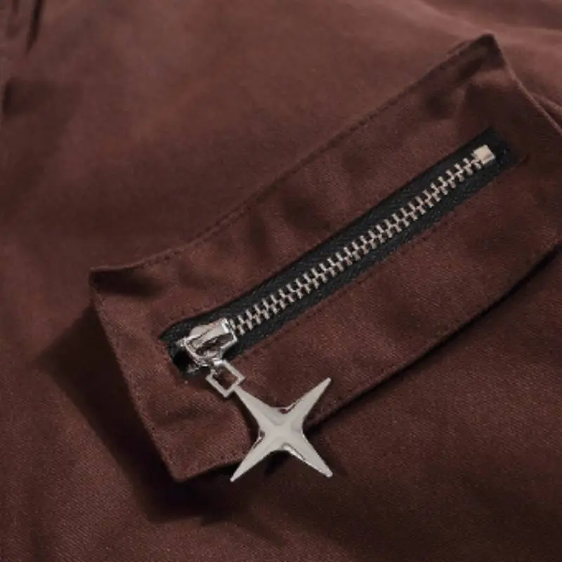 Irregular Hardware Decorative Jacket-2