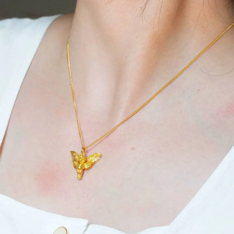 Angel Wings Pendant Necklace-1