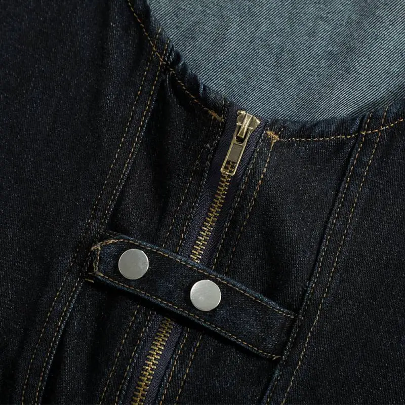 Trendy Functional Denim Vest-2