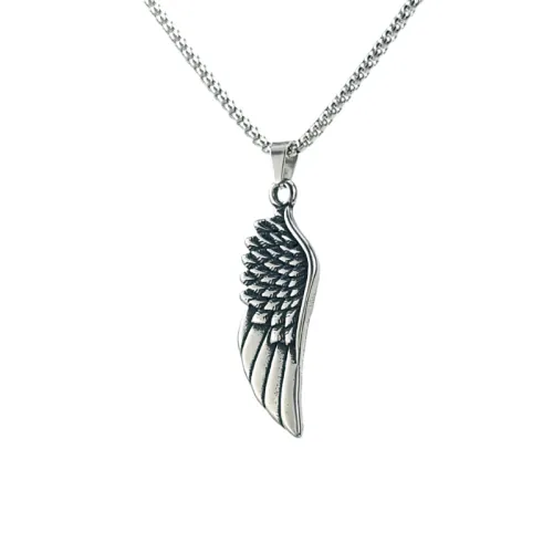 New Arriaval Ins Style Geometric Feather Necklace