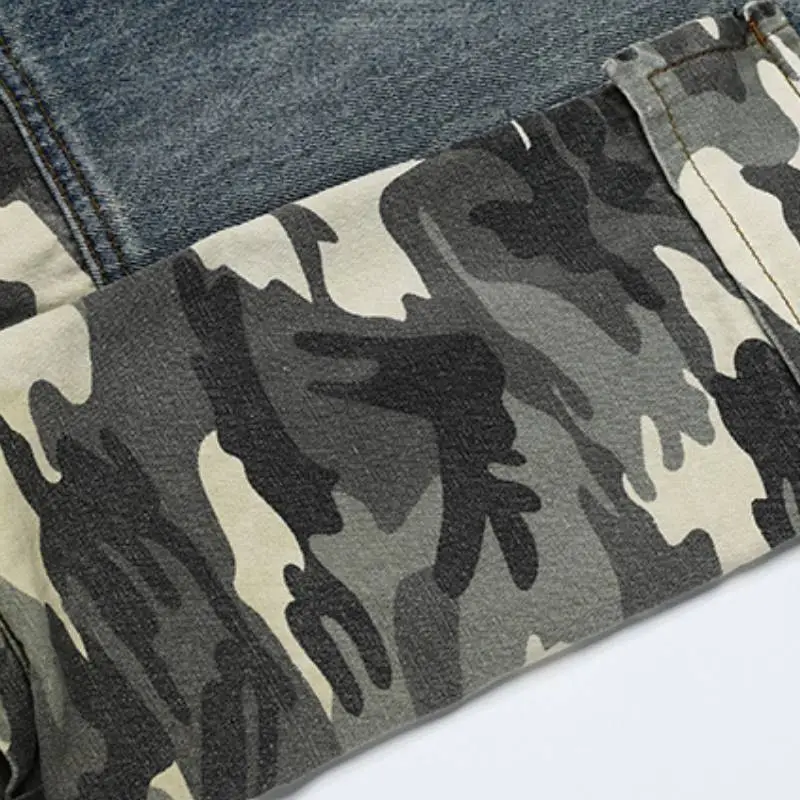 Retro Washed Distressed Pants-2