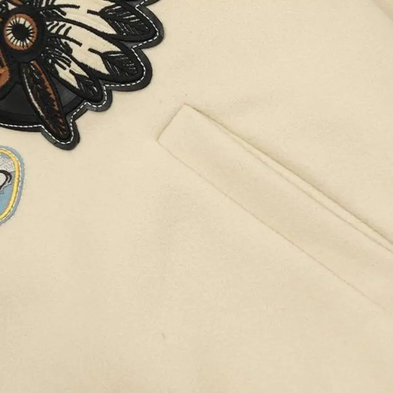 Retro Heavy Tape Design Sense Thickened Jacket-2