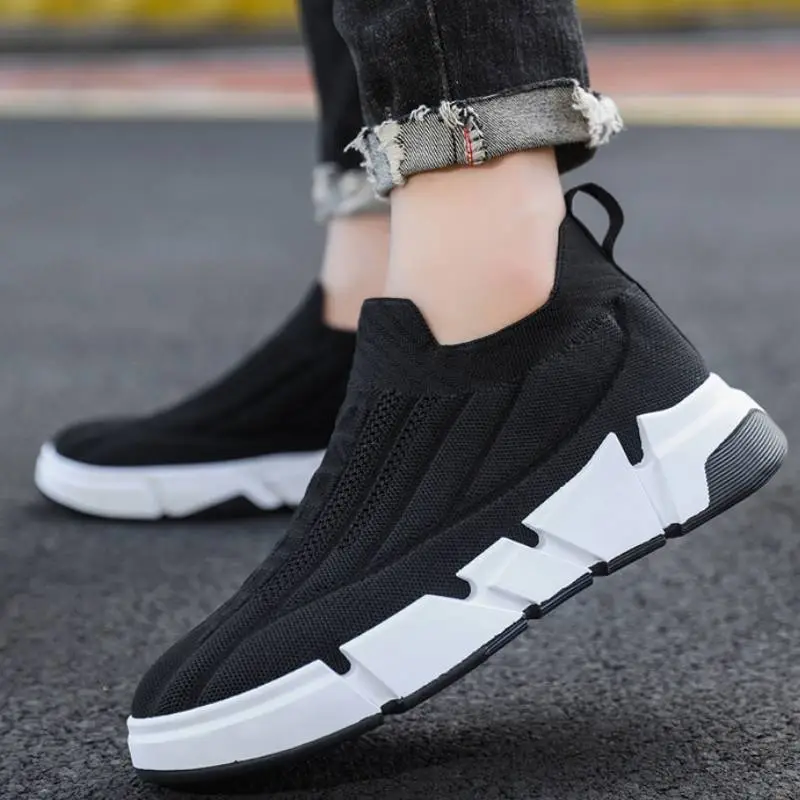 Fashionable Woven Striped Casual Shoes-1