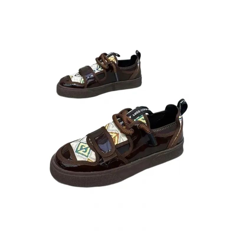 Casual Thick Soled Round Toed Sports Shoes-3