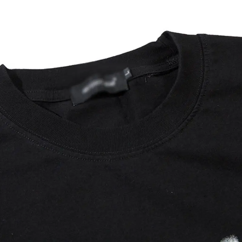 Letter Printed Cotton T Shirt-3