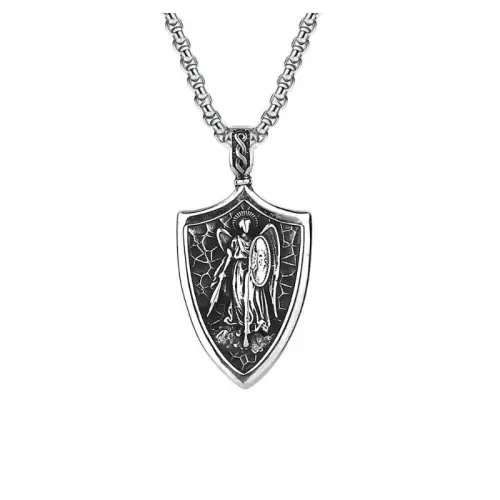 Archangel Stainless Steel Vintage Necklace