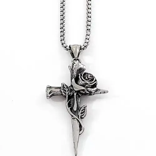 Retro Trendy Cross Necklace