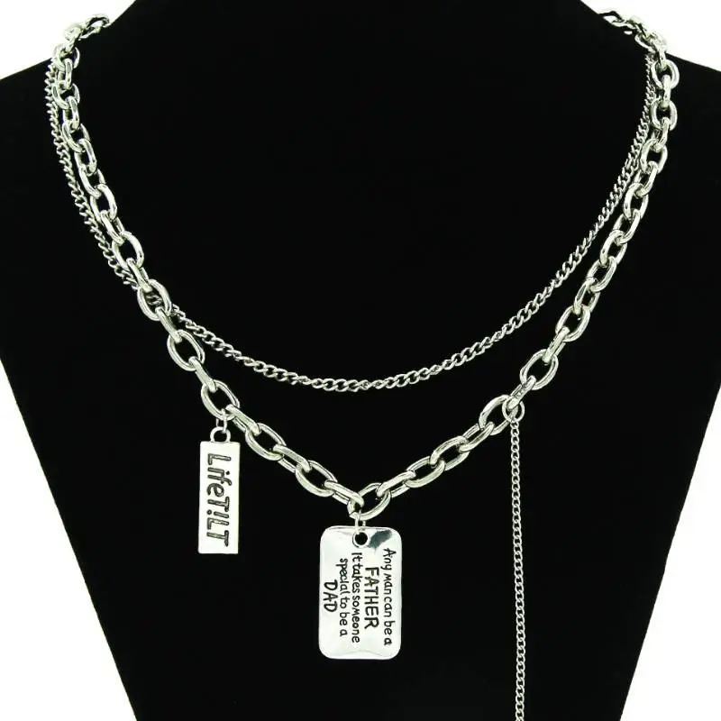 Multi Layer Metal Punk Pants Chain-1