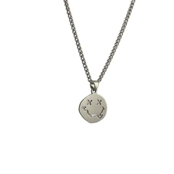 Versatile Smiley Face Pendant Necklace