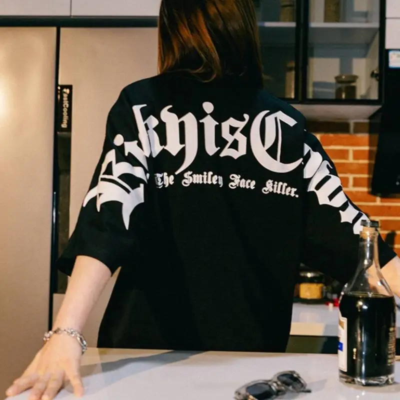 Oversized All match Casual Hip hop T shirt swag OOTD-4