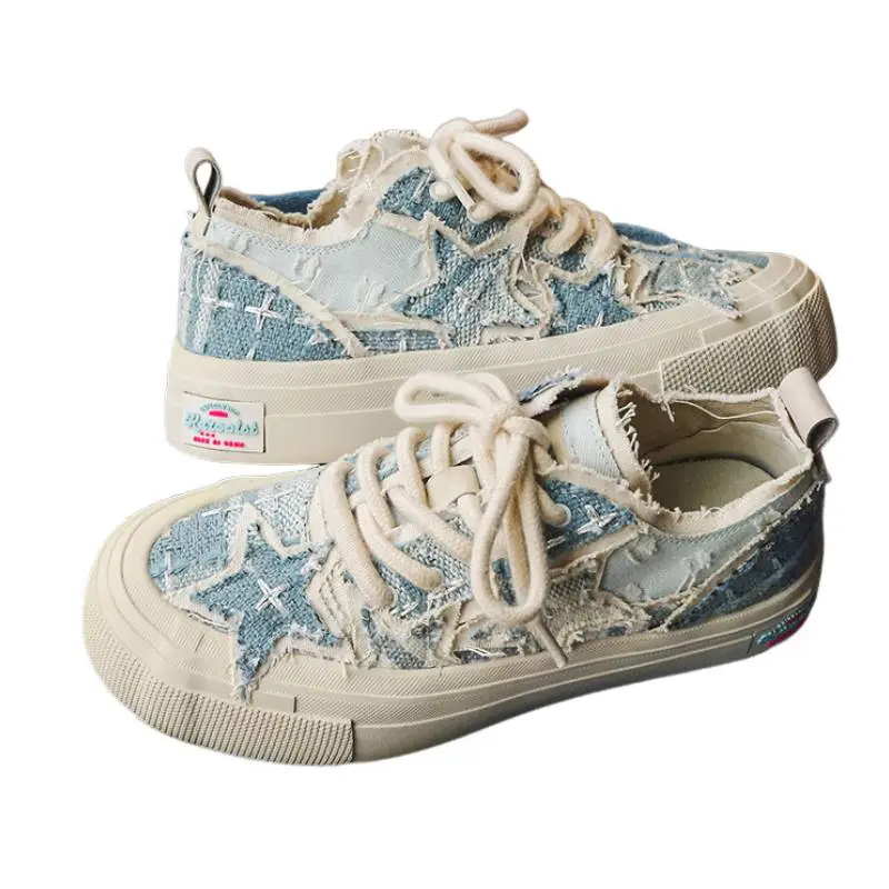 Retro Versatile Thick Soled Couple Shoes-1