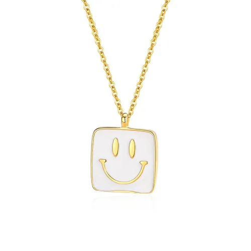 Smiley Face Sterling Silver Necklace