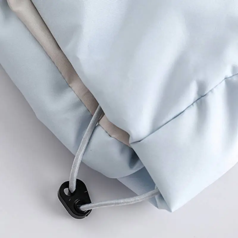 Pleated Simple Loose Solid Color Warm Cold resistant Jacket Outdoor-4