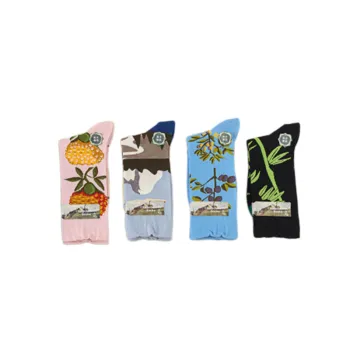 Breathable Simple Cotton Mid Calf Sock