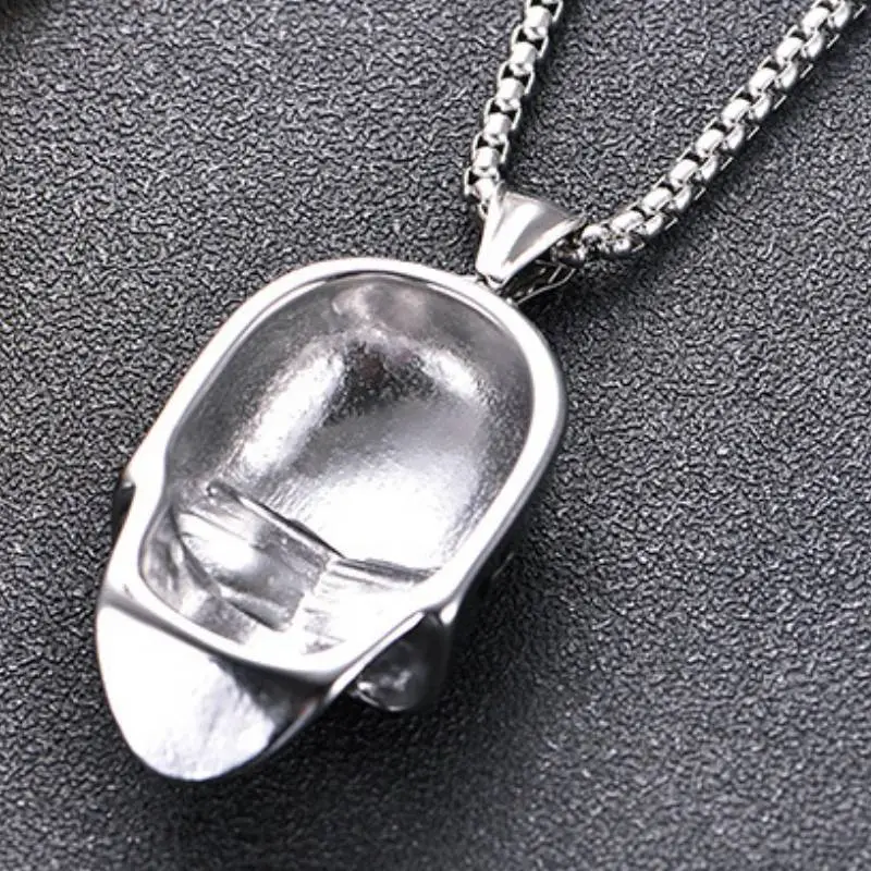 Stainless Steel Skull Necklace-4