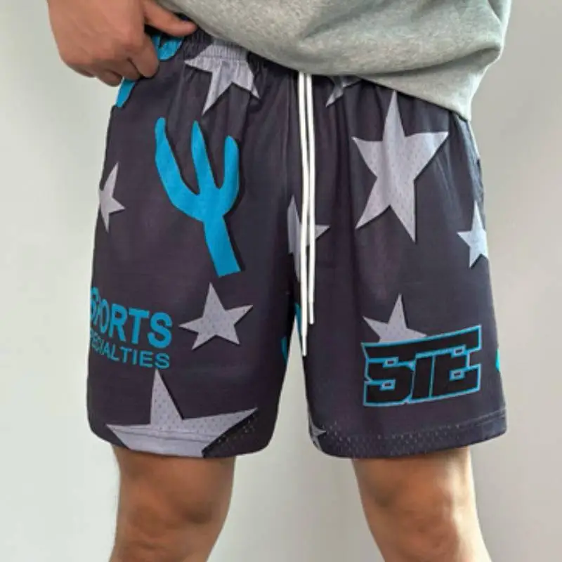 Tie Dye Retro Breathable Shorts-10