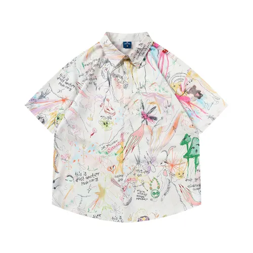 Abstract Print Oversize Shirt