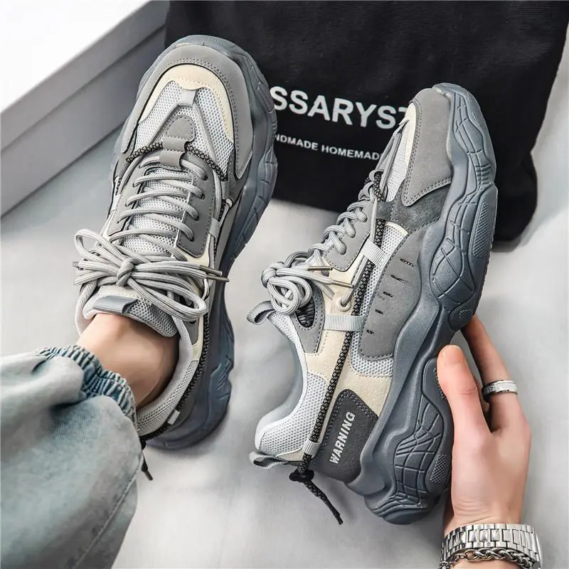 Casual Breathable Height Enhancing Sports Shoes-1