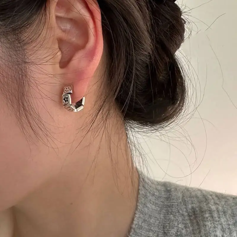 Trendy Five Pointed Star Earrings-2