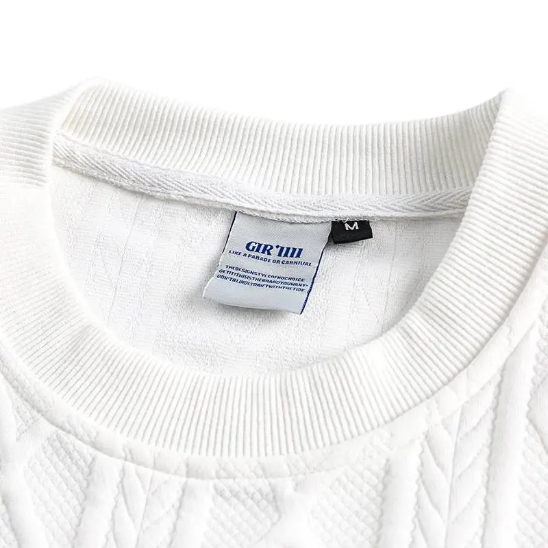 Cityboy Contrast Stitching Round Neck Sweatshirt-2