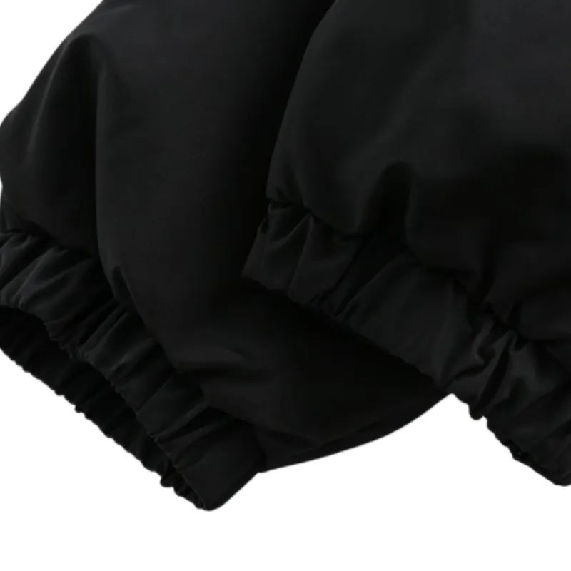Solid Color Casual Cotton padded Coat-2