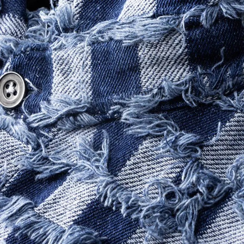 Loose Checkerboard Shirt Shirt-4