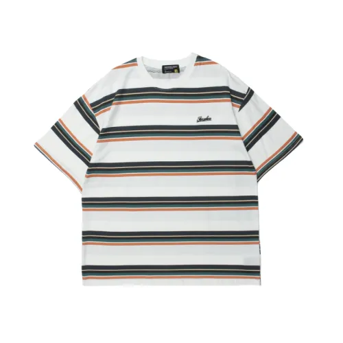 Loose All-match Striped Short-sleeved T-shirt