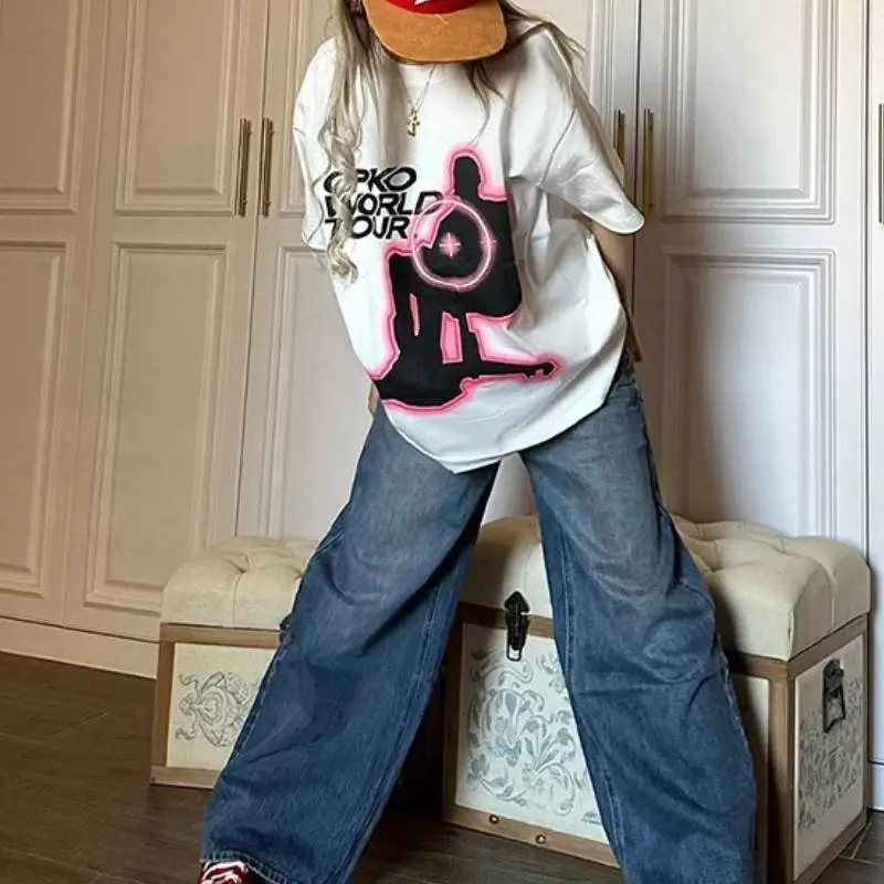 Pure Cotton Oversize Retro T Shirt-4