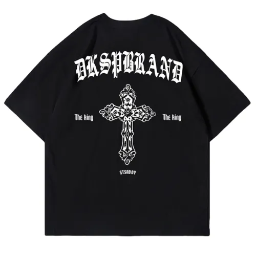 High Street Cross Dark Gothic Short-Sleeved T-Shirt