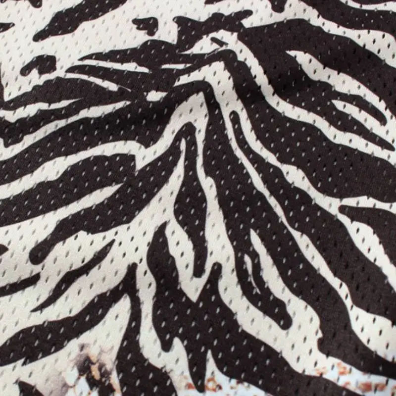 Trendy Leopard Print Mesh Shorts-2