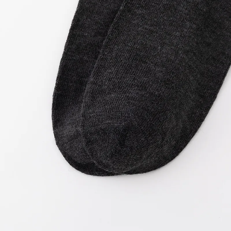 Plain Breathable Polyester Cotton Socks-4