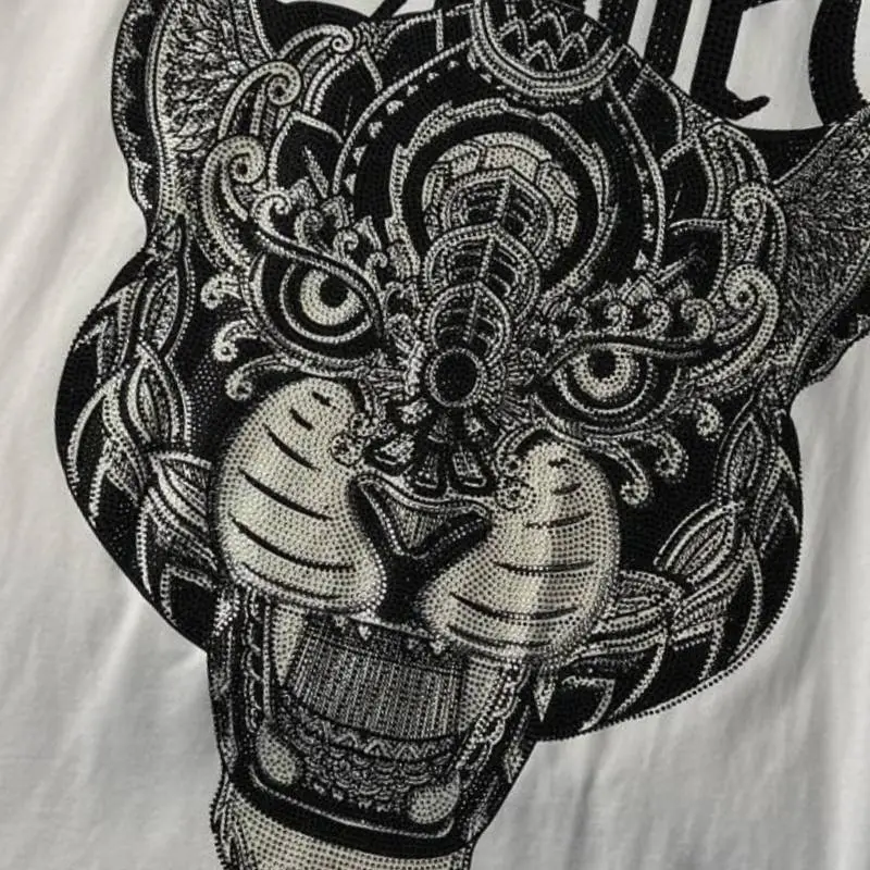 Fashionable Tiger Head Printed T shirt-3