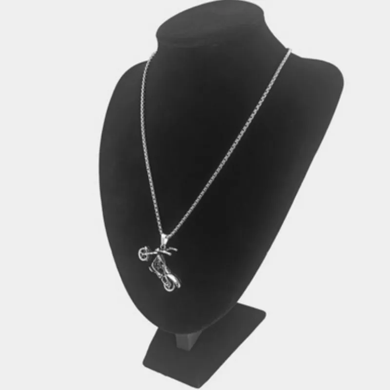 Stainless Steel Motorcycle Necklace-3
