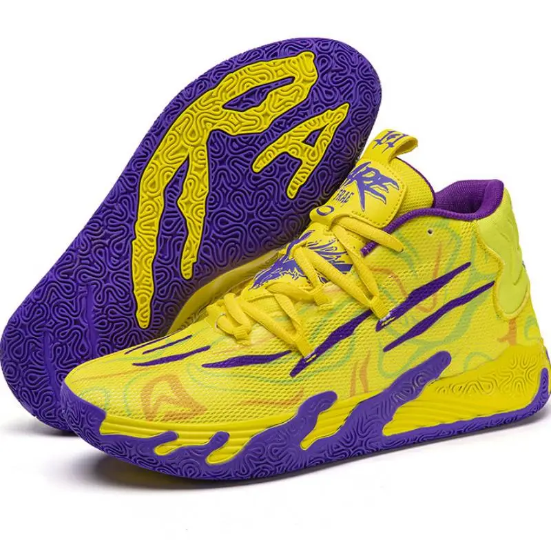 High Top Mesh Running Shoes-7