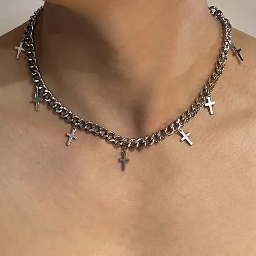 Trendy Cross Pendant Necklace