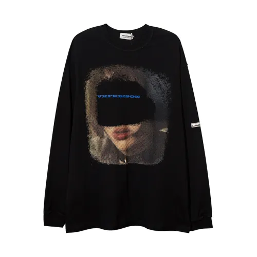 New Style Fashion Brand Oversize Hip-Hop Long-Sleeved T-Shirt