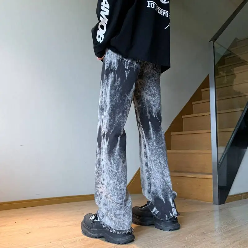 Gradient Slim Flared Pants-5