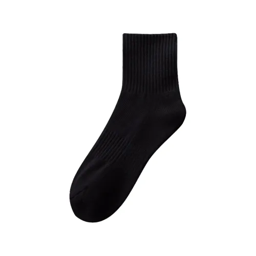 Casual Plain Mid-Calf Sock