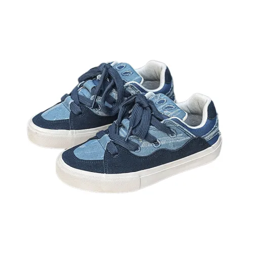 Vintage Denim Blue Bread Sneakers