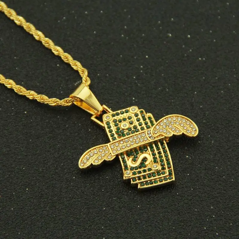 Angel Wings Pendant Necklace-2