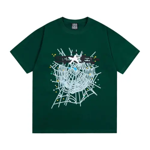 Spider Web Printing Hip Hop Cotton Short Sleeve T-shirt swag OOTD