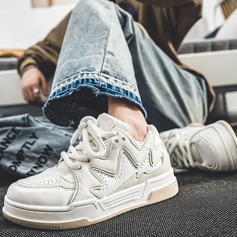 Black and White Casual Sports Shoes-5