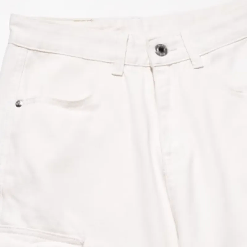 Casual Loose Straight Leg Cargo Pants-4